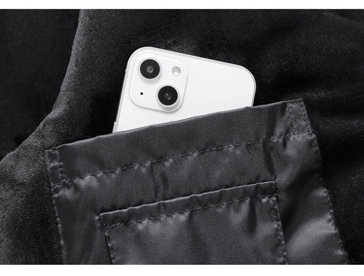 Men's diamond quilted bomber jacket