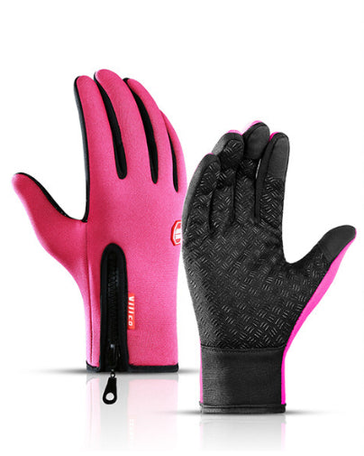 Fleece lined touchscreen winter gloves