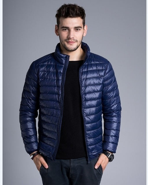 Men's lightweight quilted puffer jacket