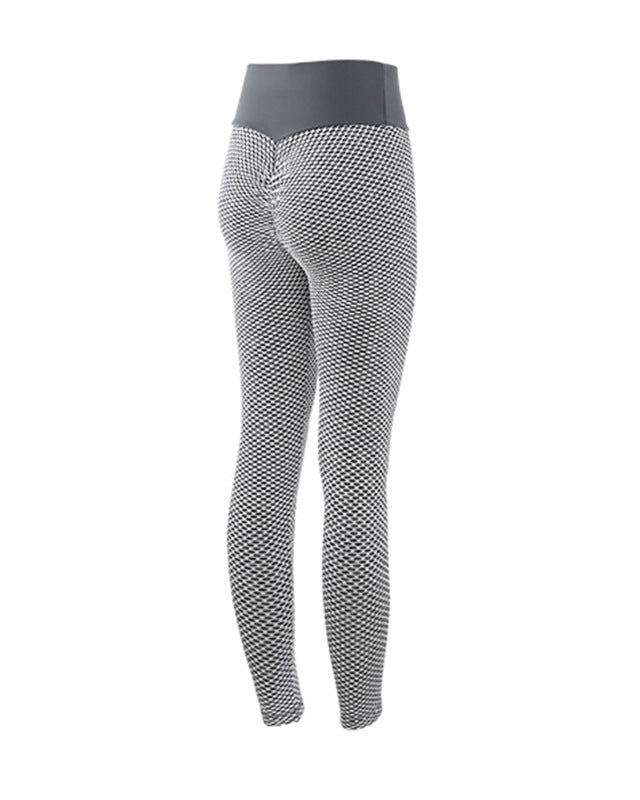 Woman in textured seamless leggings