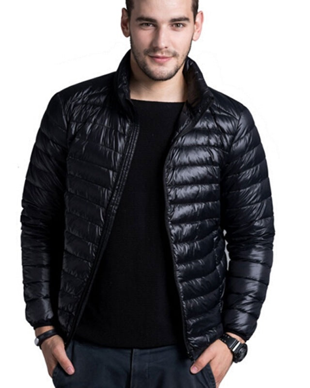 Men's lightweight quilted puffer jacket