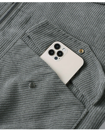 Men's corduroy sherpa lined jacket