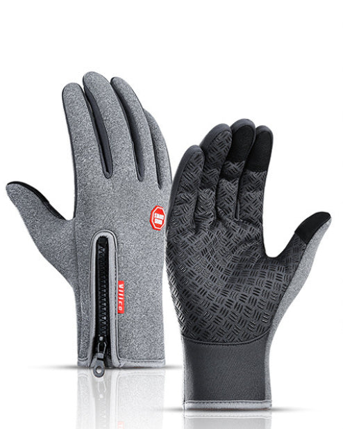 Fleece lined touchscreen winter gloves