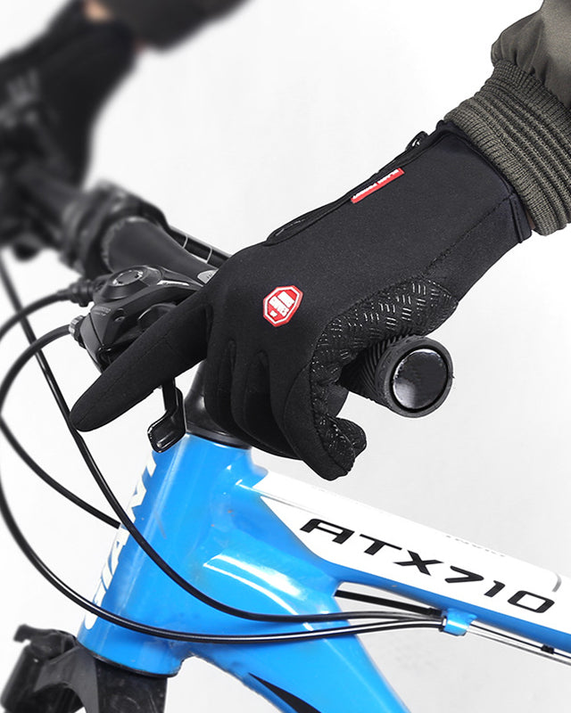 Fleece lined touchscreen winter gloves