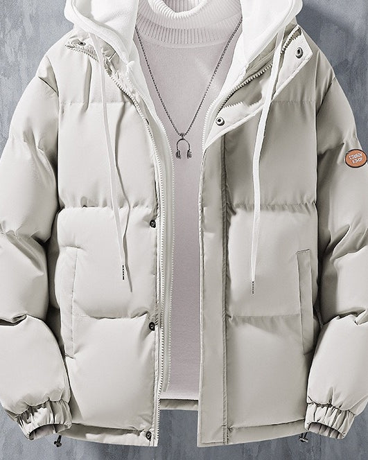 Men's hooded puffer jacket