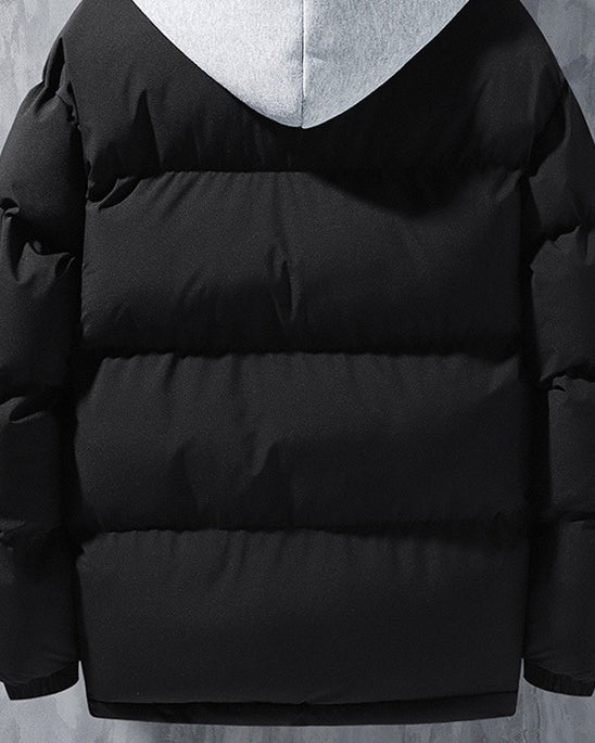 Men's hooded puffer jacket