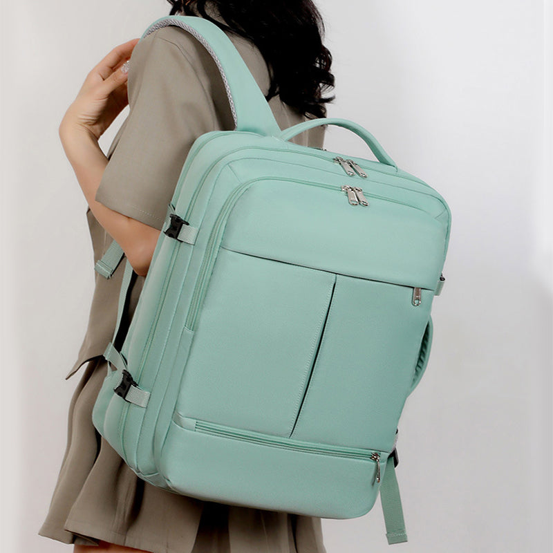 Large travel laptop backpack with many pockets