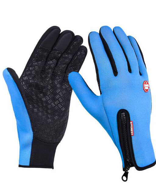 Fleece lined touchscreen winter gloves