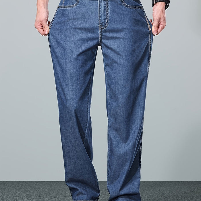 Men's Relaxed Straight-Leg Jeans Classic Fit