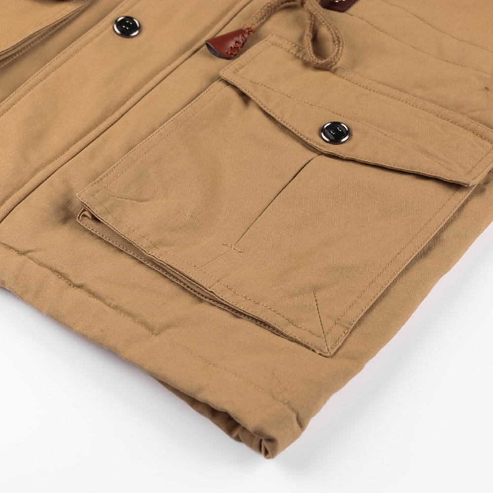 Men's hooded military style winter jacket