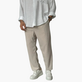 Men's High-Waisted Wide-Leg Trousers