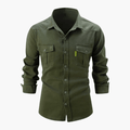 Men's Long Sleeve Shirt – Premium Cotton, Slim Fit, Elegant