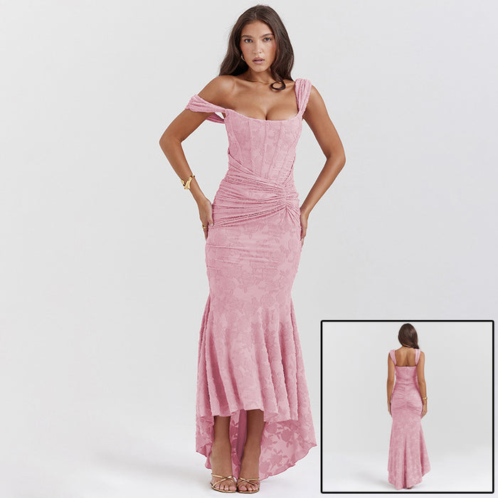 Madison | Off-Shoulder Ruched Mermaid Maxi Dress