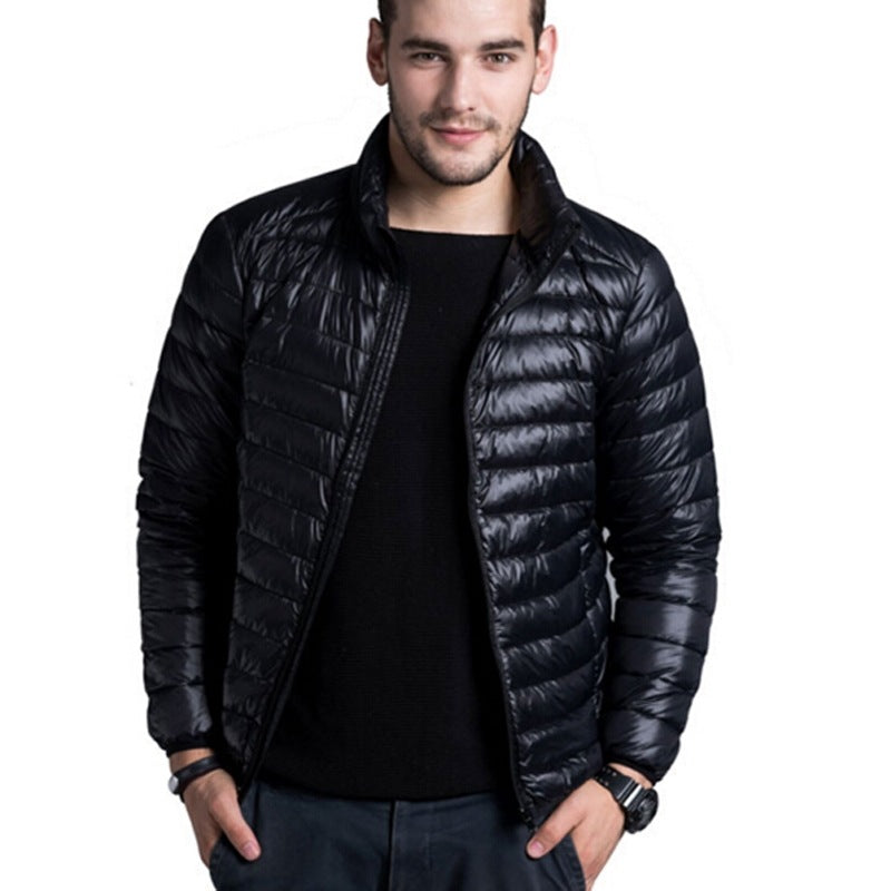 Men's lightweight quilted puffer jacket