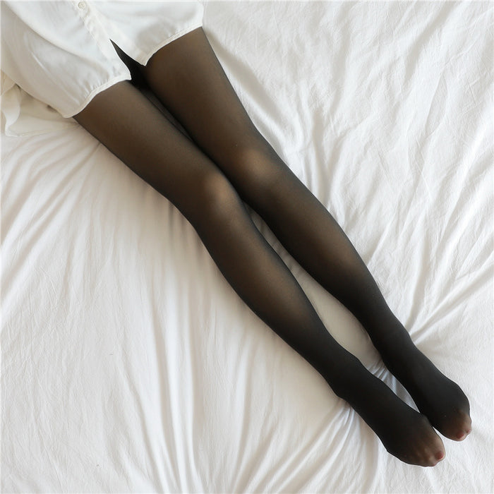 Avery | Fake Sheer Fleece Lined Tights in Three Warmth Levels