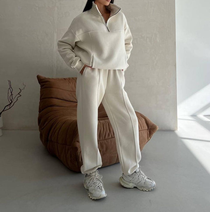 Avery | Half-Zip Fleece Tracksuit Set for Women