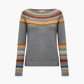 Women’s Pullover Sweater with Crew Neck and Straight Hem