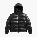 Men’s Quilted Jacket with Front Zipper and Padded Lining