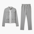 Lily Contrast-Trim Zip Jacket & Pant Set