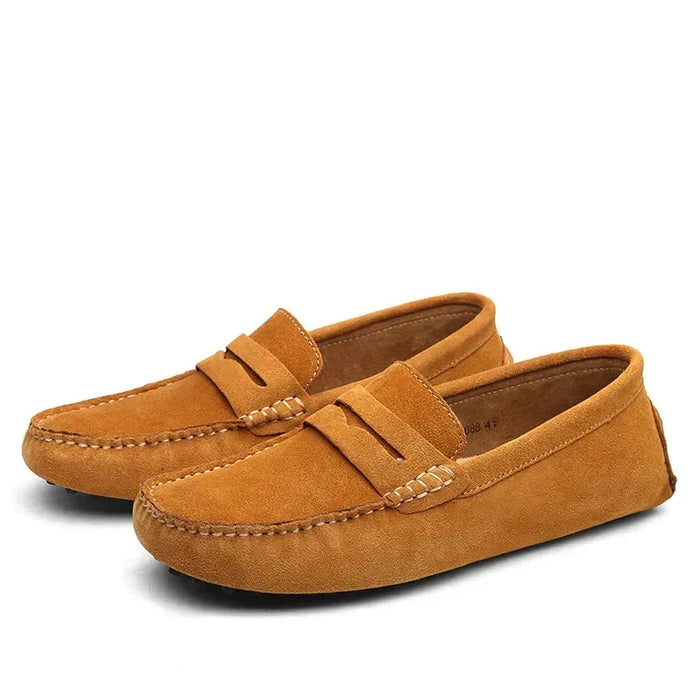 Men's Suede Loafers Slip-On Italian-Style for Work