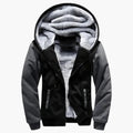 Men's Hooded Jacket with Zipper and Lining