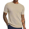 Men’s Perforated Mesh Crew Neck Short Sleeve T-Shirt