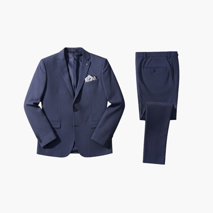 Men’s Suit Set with Jacket and Slim Trousers