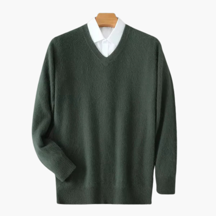 Men’s Sweater with V Neck and Pullover