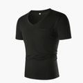 Men’s V-Neck T-Shirt with Front Chest Pocket – Short Sleeve Top