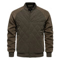 Men’s Zip-Up Bomber Jacket with Ribbed Hem