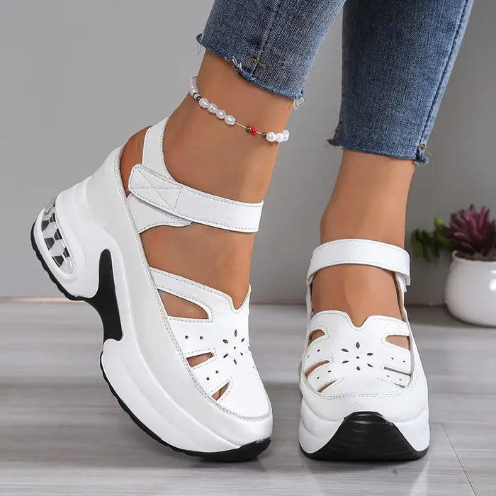 Women's Orthopedic Platform Sandals with Ankle Strap
