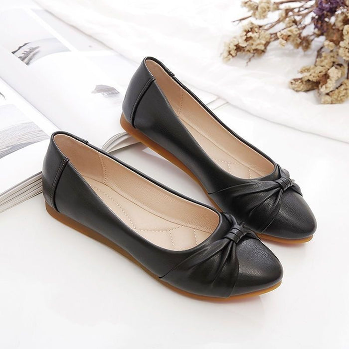 Women's Ballet Flats with Bow Detail for Work and Casual Wear