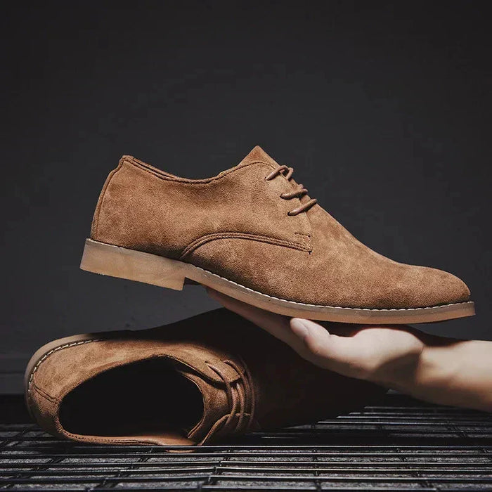 Men's Lace-Up Derby Shoes with Crepe Sole