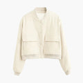 Women’s Bomber Jacket with Flap Pockets