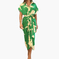 Women’s Floral Shirt Dress with Belt