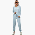 Women’s Knit Jumpsuit with Elastic Waist and Side Pockets
