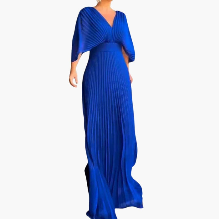 Women’s Long Sleeve Maxi Dress with Fitted Waist