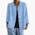 Women’s Long Sleeve Top Round Neck Straight Fit Everyday Shirt