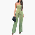 Women’s Off-Shoulder Two-Piece Skirt Set – Long Sleeve Bardot Top and Matching Skirt