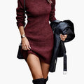 Women’s Round Neck Ribbed Dress