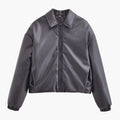 Women’s Simple Bomber Jacket with Relaxed Fit