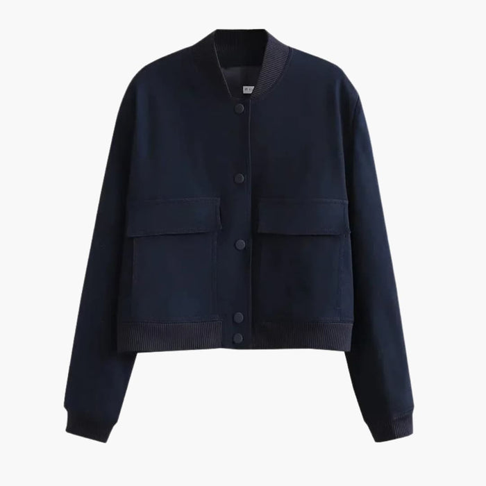 Women's Velvet Bomber Jacket - Lightweight - Stylish