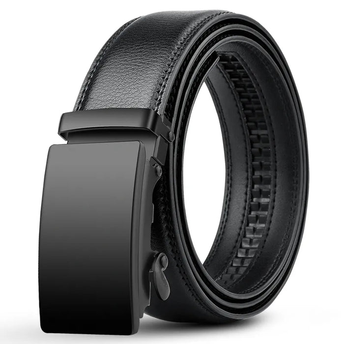 Men's Automatic Ratchet Belt with Slide Buckle