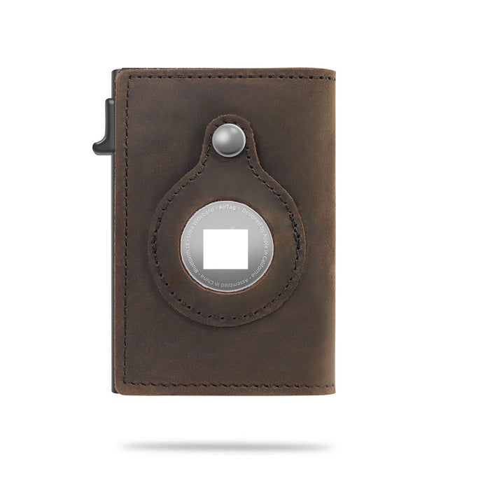 Carter | Slim RFID Pop Up Card Wallet with Tracker Tag Slot
