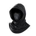 Fleece balaclava hood with mesh panel