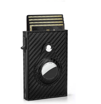 Slim pop-up card wallet with cards out