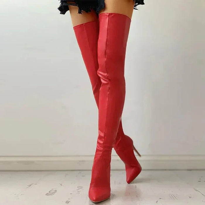 Women's Over-the-Knee Boots Pointed Toe Stiletto Heel