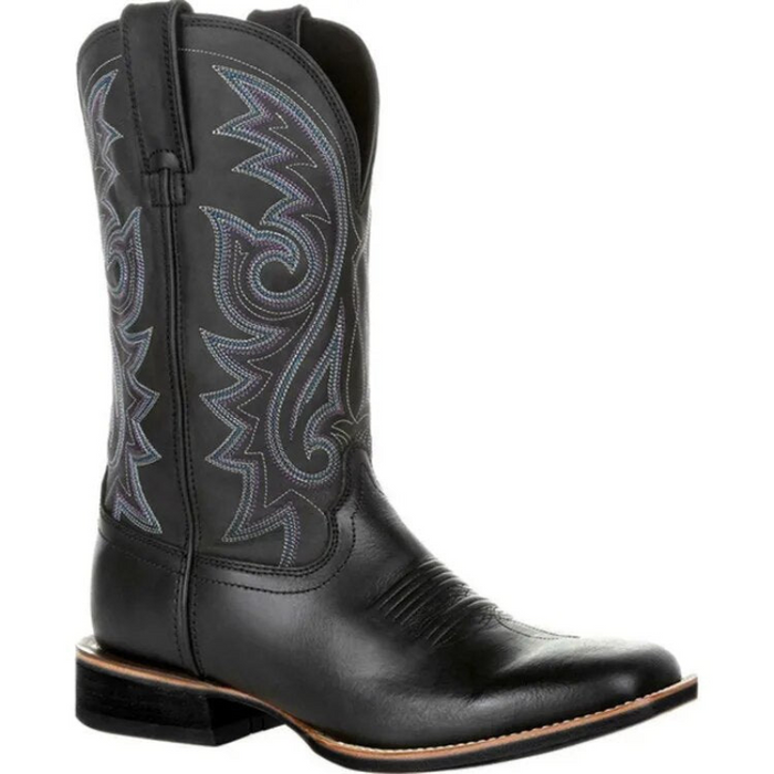 Men's Western Cowboy Boots with Embroidered Shaft